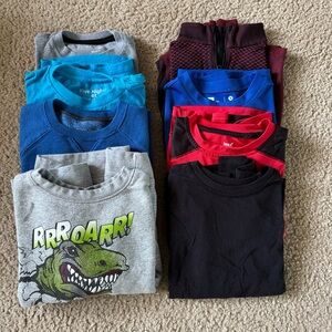 Lot 8X Boys Shirts Sizes 7 & 8 Under Armour, 5 Nights, Joe Boxer, Xersion +